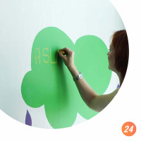 ASLAN® ClearChalk CR 63 Tafelfolie, selbstklebend, für Kreide, extra kratzfest